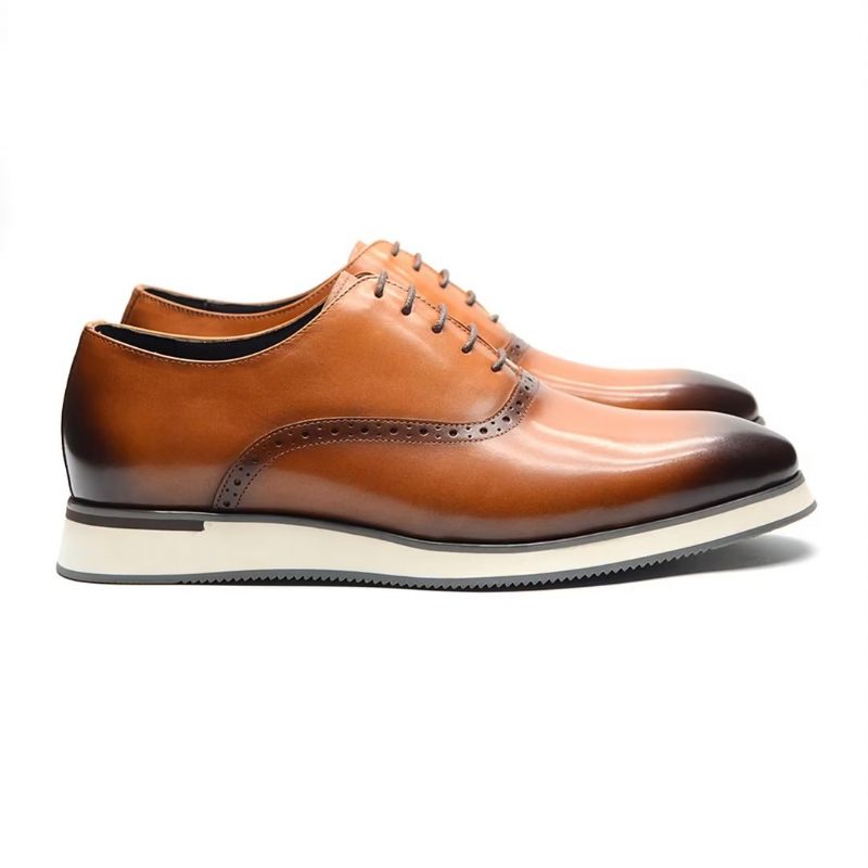 Sapatos Formais Masculinos Estilo Executivo Slip-on - Marrom