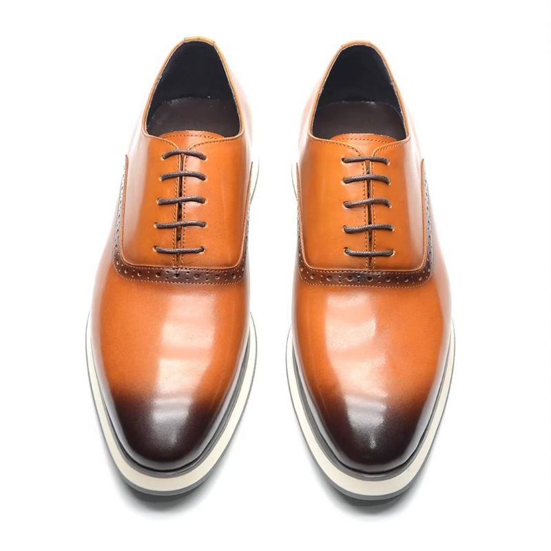 Sapatos Formais Masculinos Estilo Executivo Slip-on - Marrom