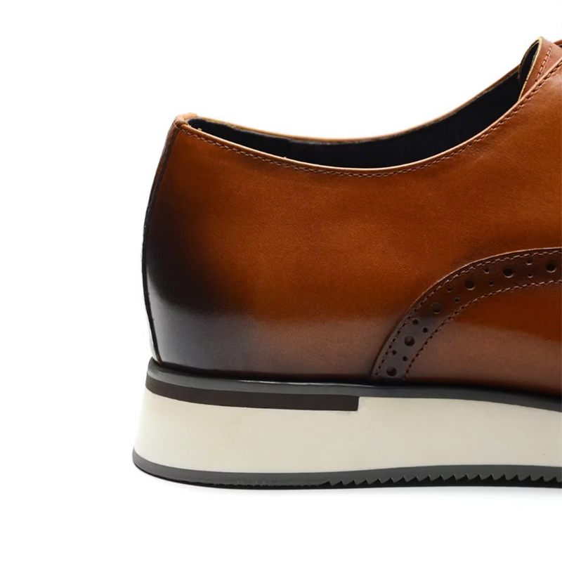 Sapatos Formais Masculinos Estilo Executivo Slip-on - Marrom