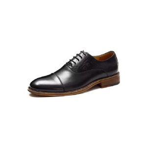 Sapatos Formais Masculinos Estilo Sofisticado Brogue Couro Genuíno