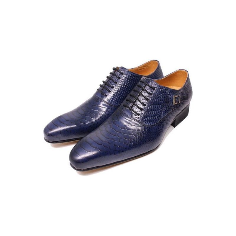 Sapatos Formais Masculinos Executivos Oxford - Azul