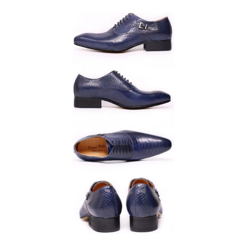 Sapatos Formais Masculinos Executivos Oxford - Azul