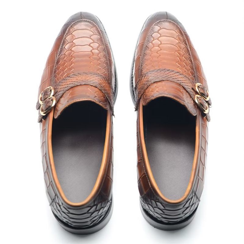 Sapatos Formais Masculinos Executivos Slip-on - Marrom