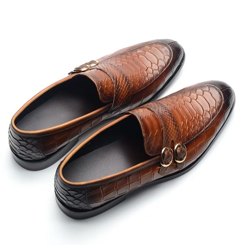 Sapatos Formais Masculinos Executivos Slip-on - Marrom