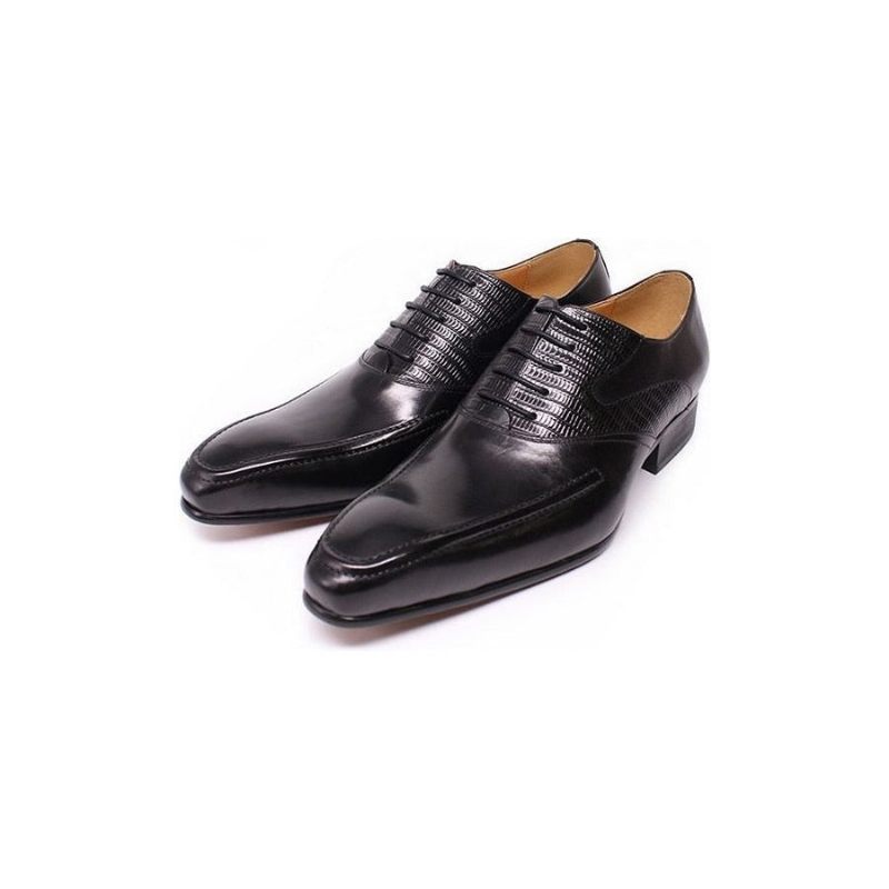 Sapatos Formais Masculinos Exóticos Biqueira Pontuda Oxford