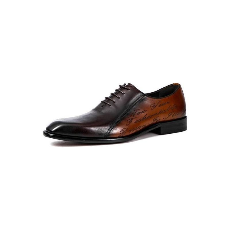 Sapatos Formais Masculinos Exóticos Brogue - Café