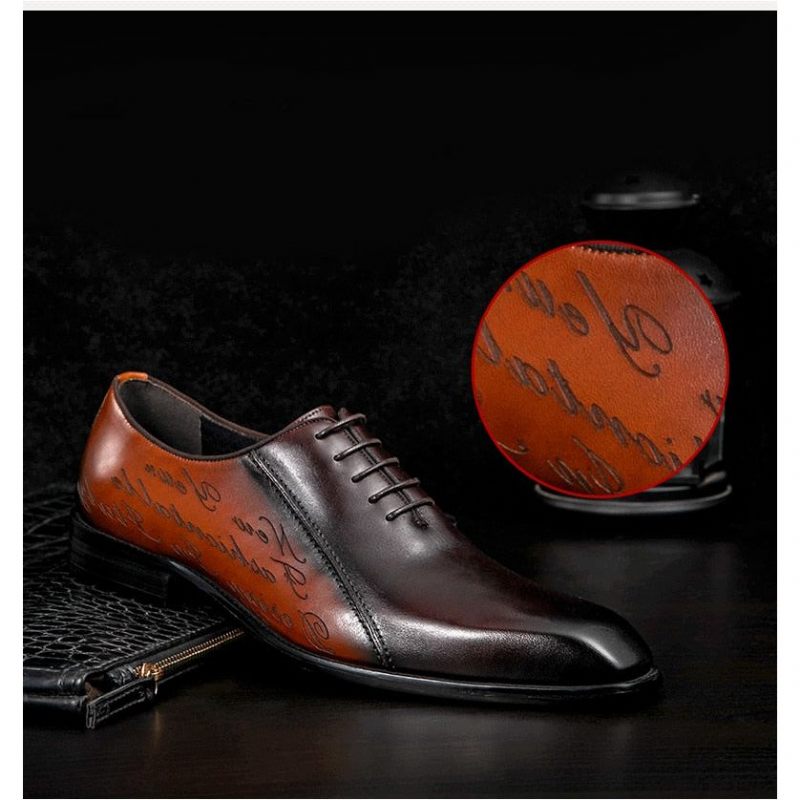 Sapatos Formais Masculinos Exóticos Brogue - Café