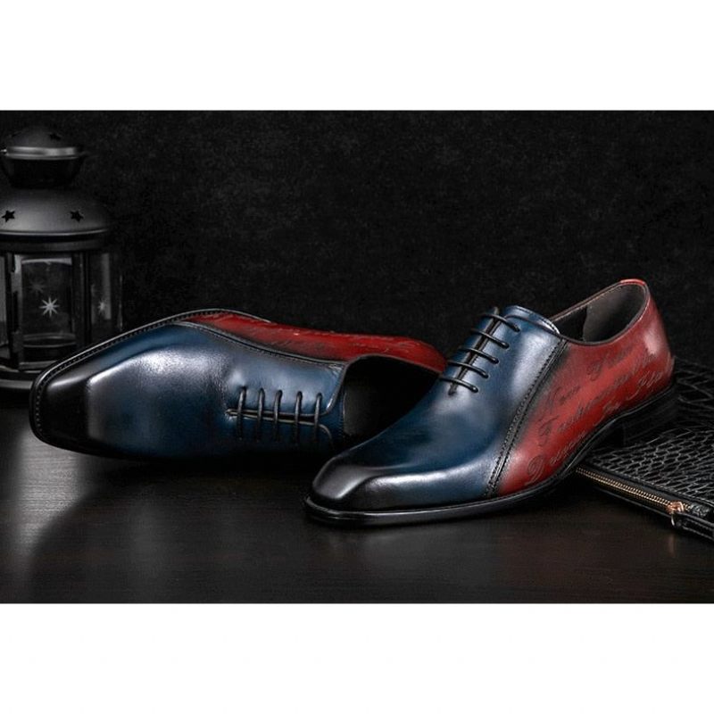 Sapatos Formais Masculinos Exóticos Brogue - Borgonha