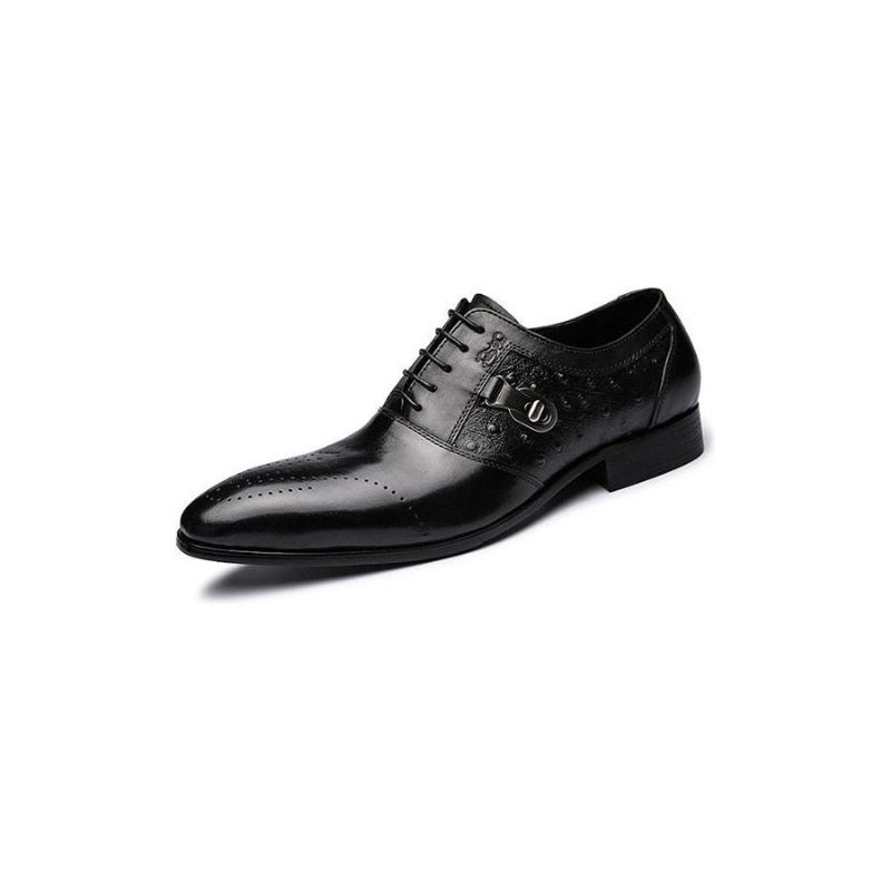 Sapatos Formais Masculinos Exóticos Lace-up Oxford Brogue Casuais