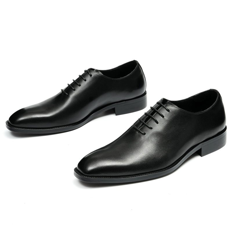 Sapatos Formais Masculinos Exóticos Marrom Fivela Casamento Brogue - Preto