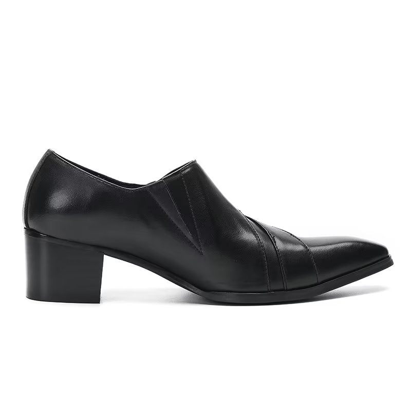 Sapatos Formais Masculinos Exóticos Monkstrap - Preto