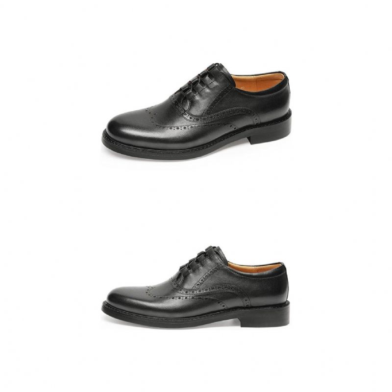 Sapatos Formais Masculinos Exóticos Oxford - Preto