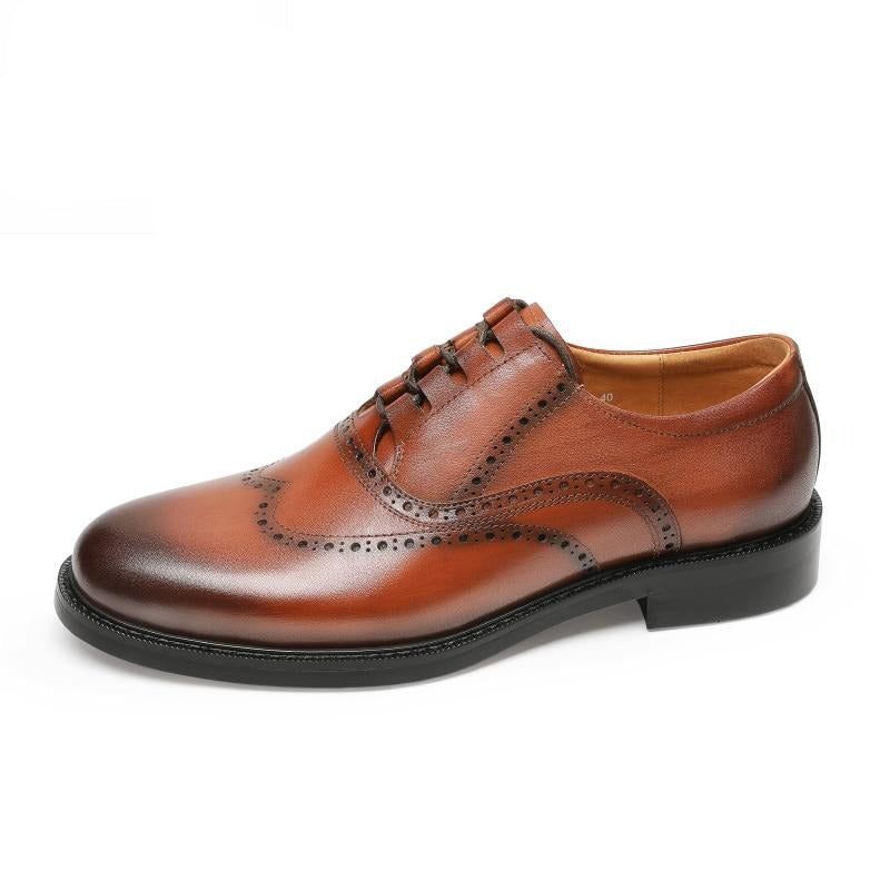 Sapatos Formais Masculinos Exóticos Oxford - Marrom