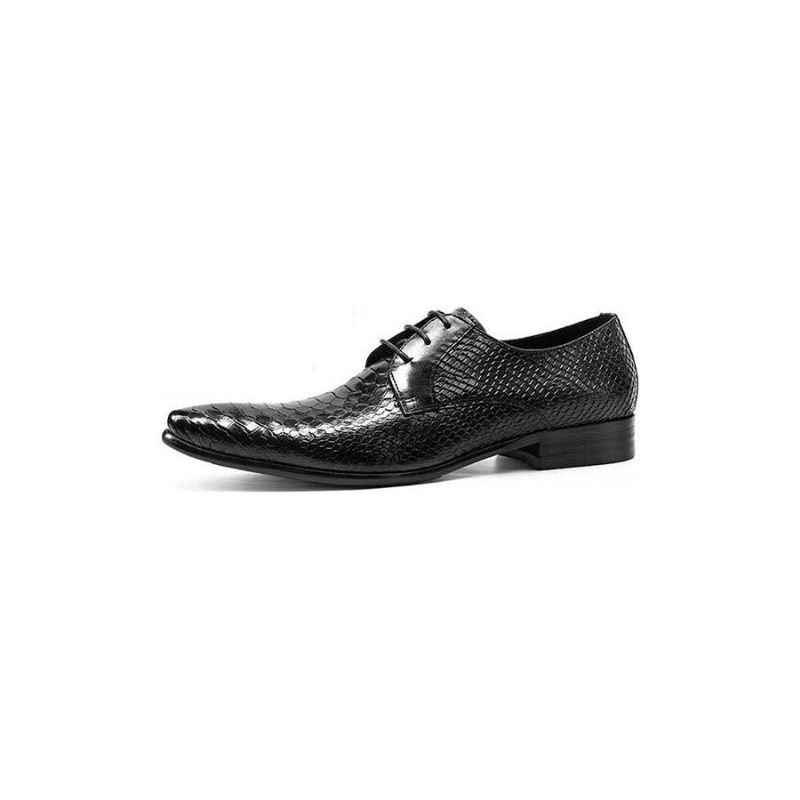 Sapatos Formais Masculinos Exóticos Retro Lace-up Wingtip Oxford