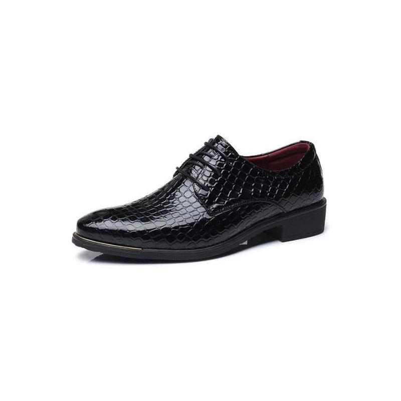 Sapatos Formais Masculinos Gatorluxe Com Cordões Em Couro Grão Integral Derby