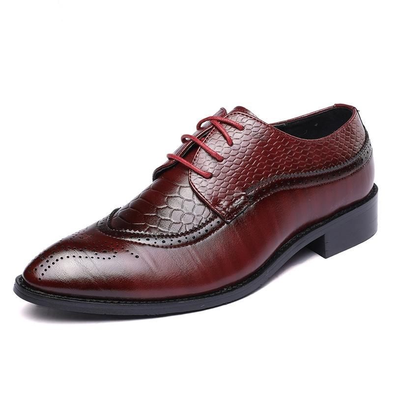 Sapatos Formais Masculinos Jacaré Luxo Rendas Brogue Sociais