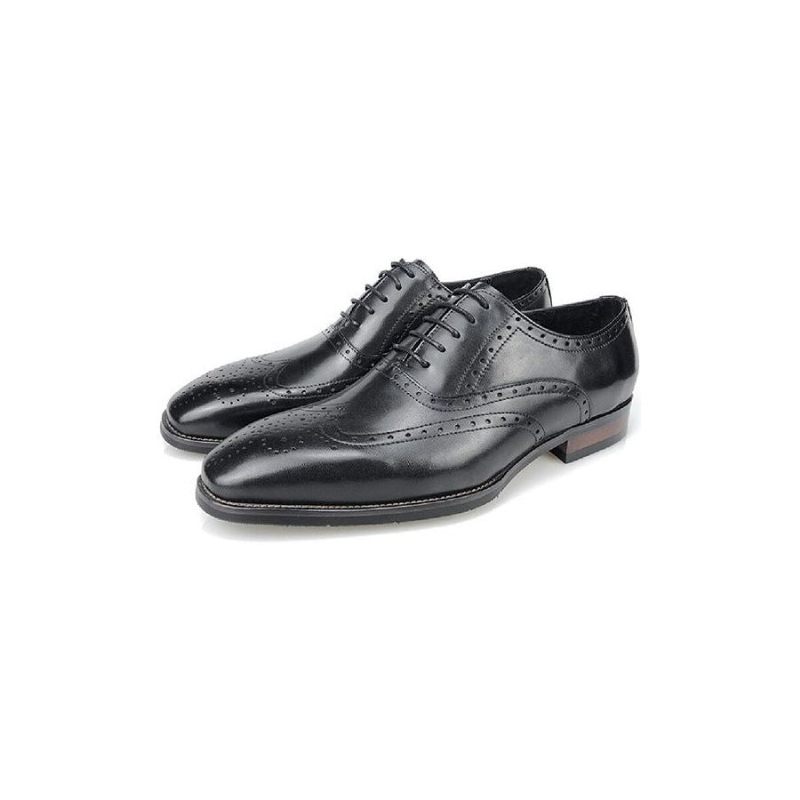 Sapatos Formais Masculinos Luxo Com Plataforma Couro Oxford