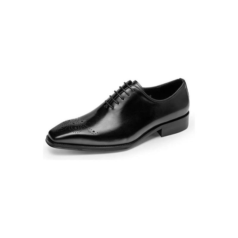 Sapatos Formais Masculinos Luxo Couro Vaca Elegância Oxford