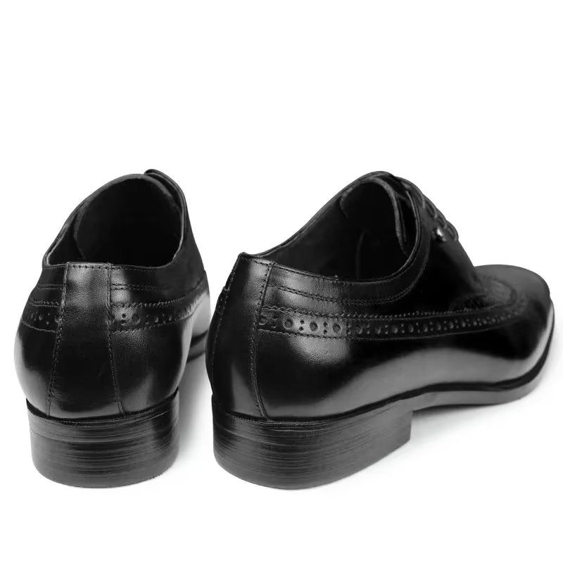 Sapatos Formais Masculinos Luxo Croccarve Sociais Bico Fino - Preto