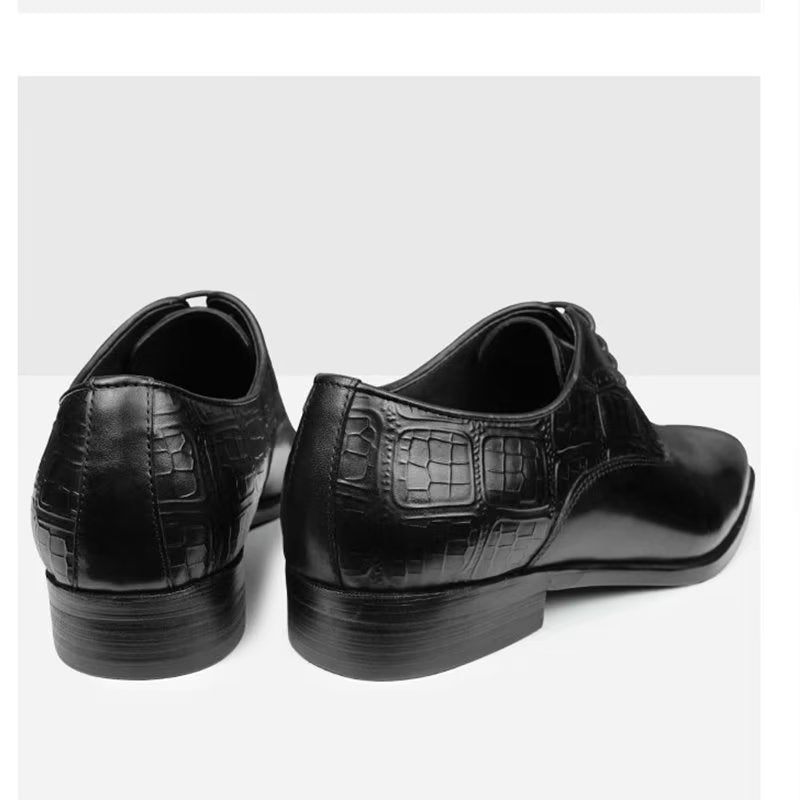 Sapatos Formais Masculinos Luxo Croccarve Sociais Bico Fino - Preto