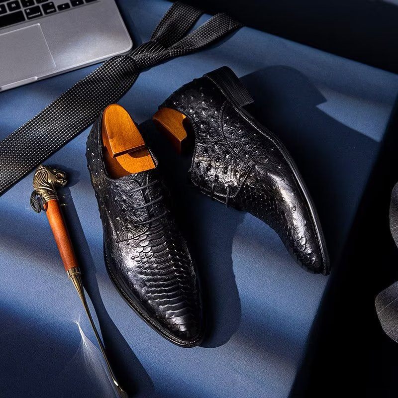 Sapatos Formais Masculinos Luxo Croctex Derbies Sociais - Preto