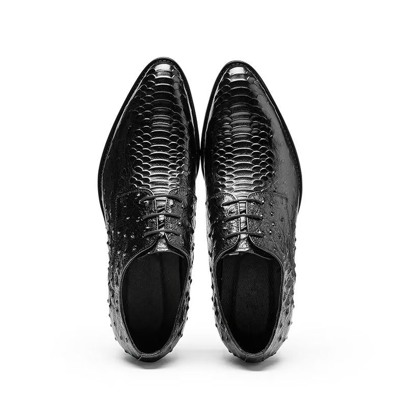 Sapatos Formais Masculinos Luxo Croctex Derbies Sociais - Preto