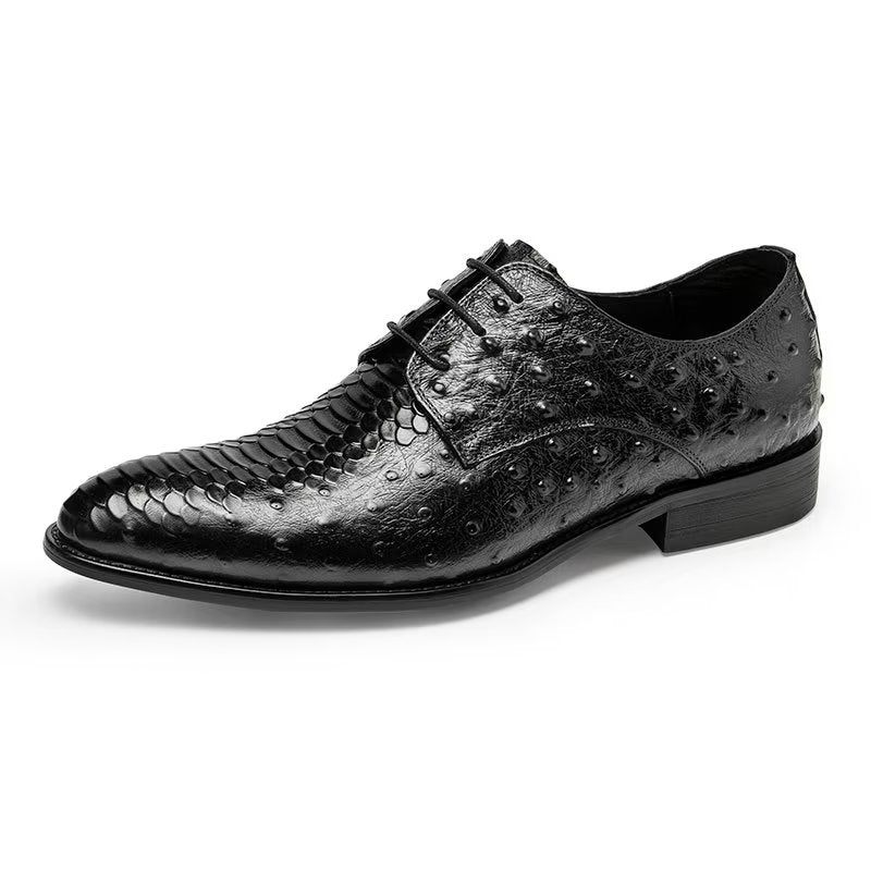 Sapatos Formais Masculinos Luxo Croctex Derbies Sociais - Preto