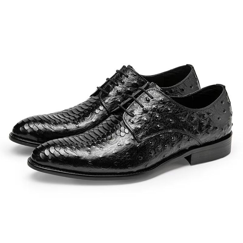 Sapatos Formais Masculinos Luxo Croctex Derbies Sociais - Preto