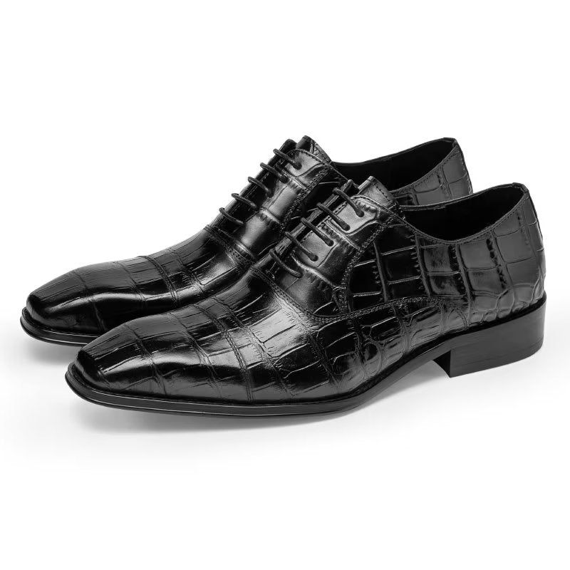 Sapatos Formais Masculinos Luxo Croctex Oxford - Preto