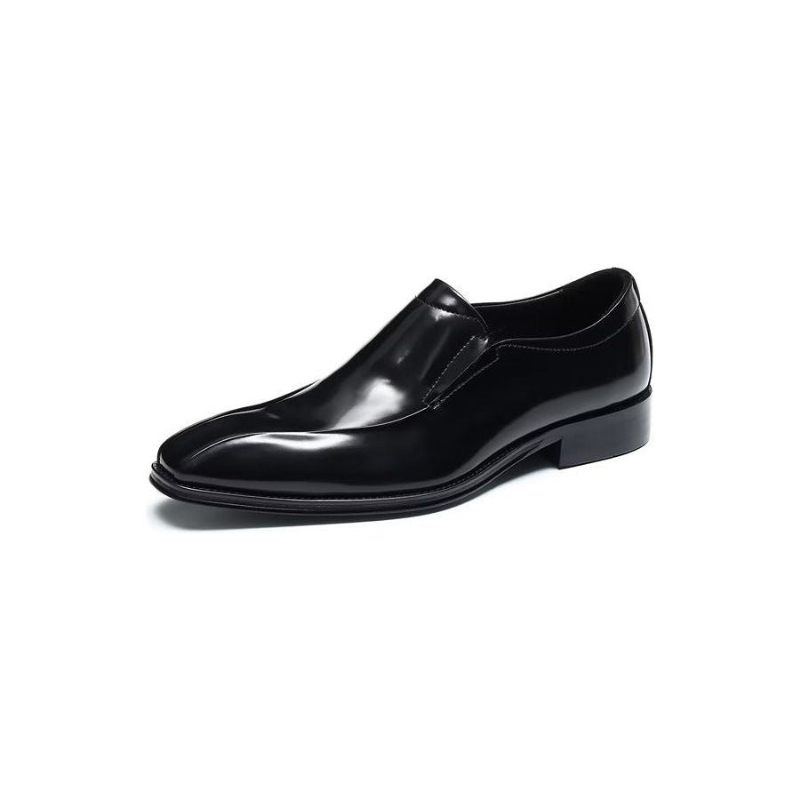 Sapatos Formais Masculinos Luxuosos E Sem Cadarço Brogue - Preto