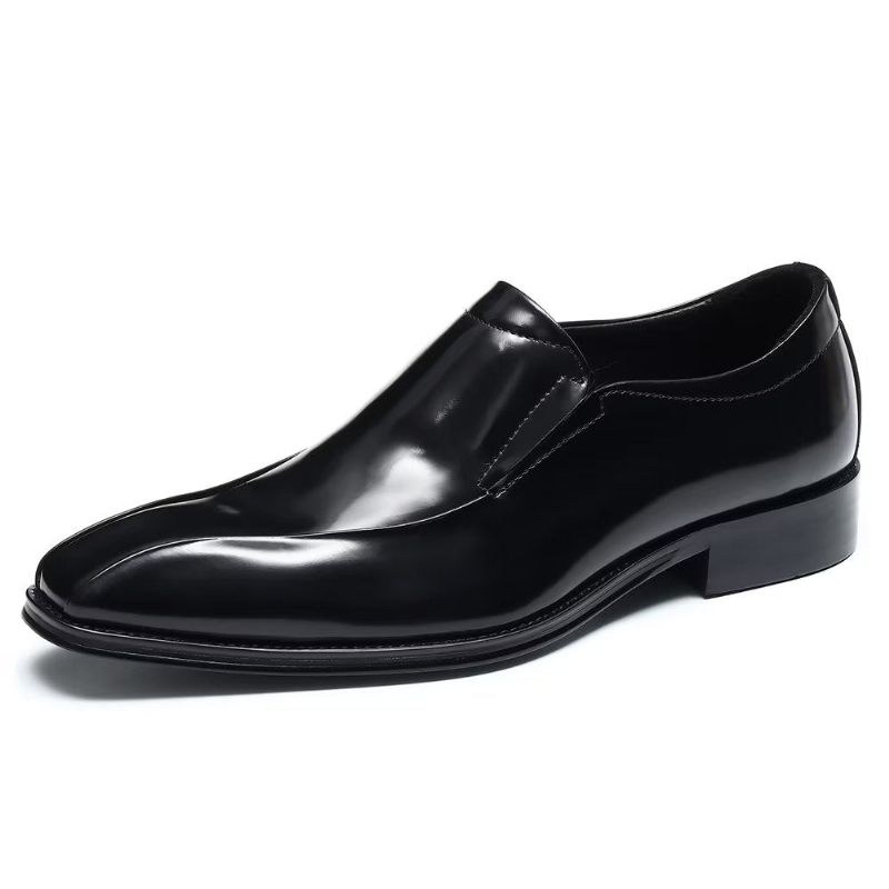 Sapatos Formais Masculinos Luxuosos E Sem Cadarço Brogue - Preto