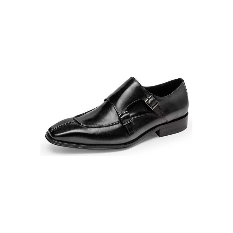 Sapatos Formais Masculinos Monkstrap Elegantes Sociais Couro Vaca