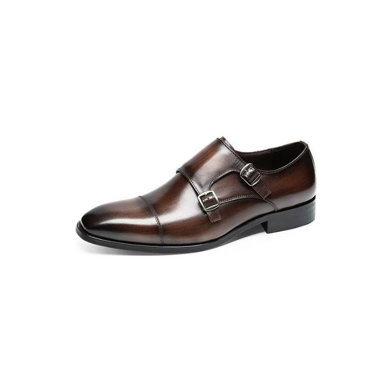 Sapatos Formais Masculinos Monkstrap Sociais - Café