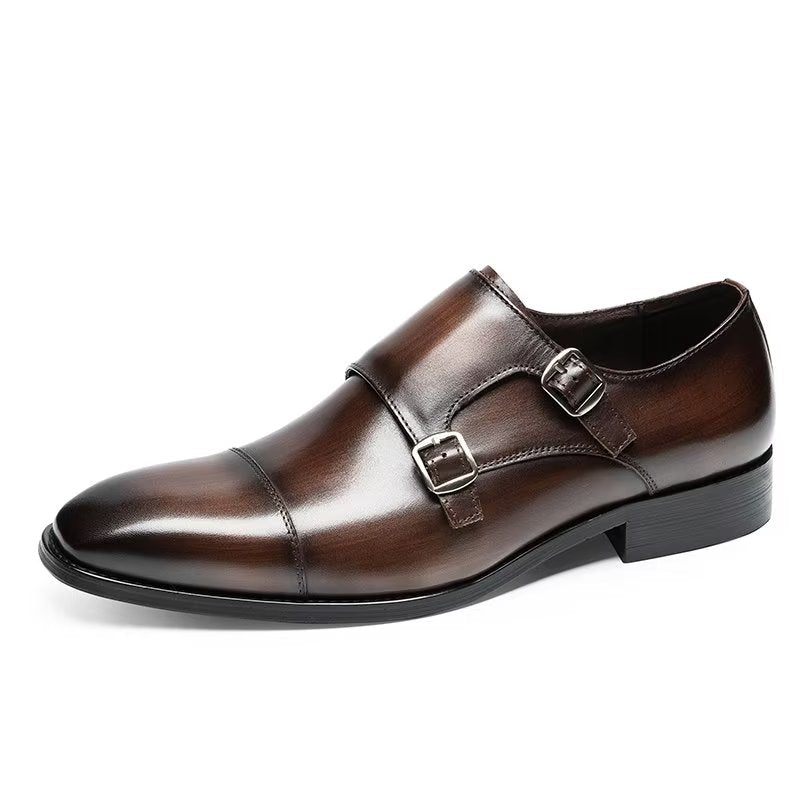 Sapatos Formais Masculinos Monkstrap Sociais - Café