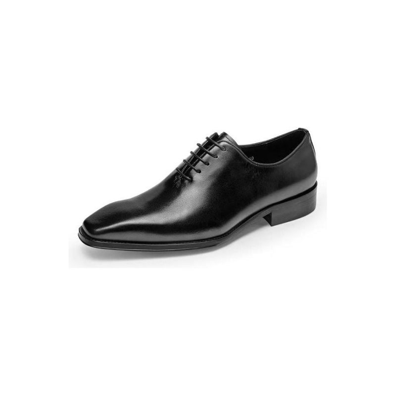 Sapatos Formais Masculinos Opulentos E Lisos Com Padrão Oxford