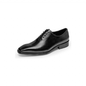 Sapatos Formais Masculinos Opulentos E Lisos Com Padrão Oxford