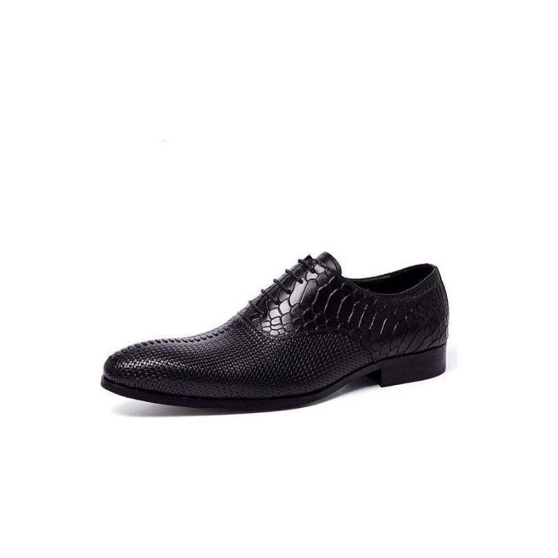 Sapatos Formais Masculinos Opulentos E Luxuosos Sociais Bico Fino - Preto