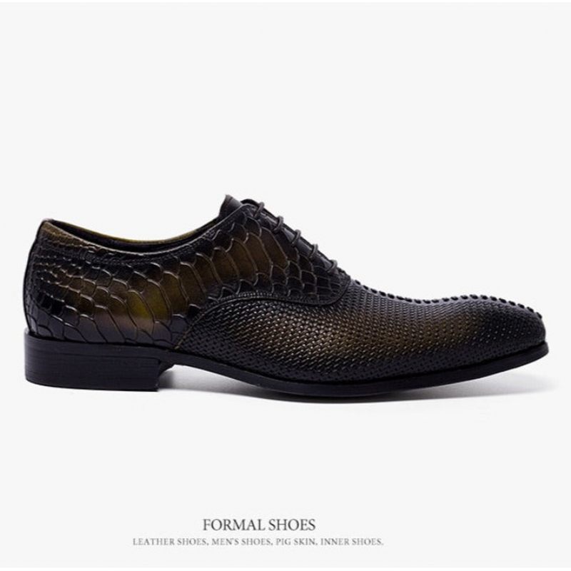 Sapatos Formais Masculinos Opulentos E Luxuosos Sociais Bico Fino - Marrom