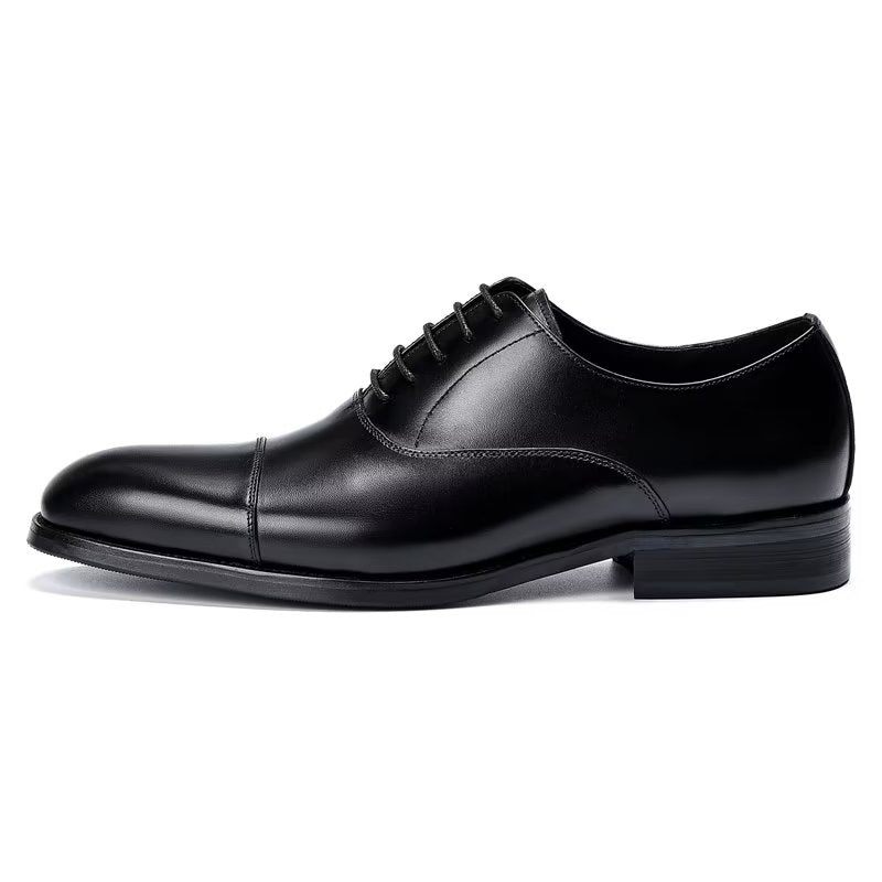 Sapatos Formais Masculinos Opulentos Sociais Couro Oxford - Preto