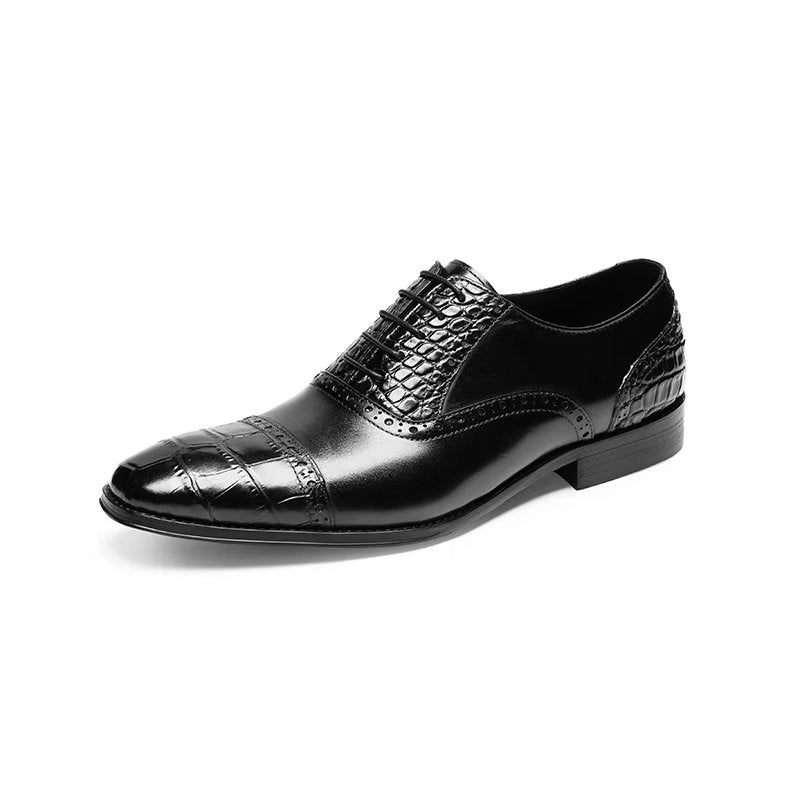 Sapatos Formais Masculinos Opulentos Sociais Croctex Oxford - Preto