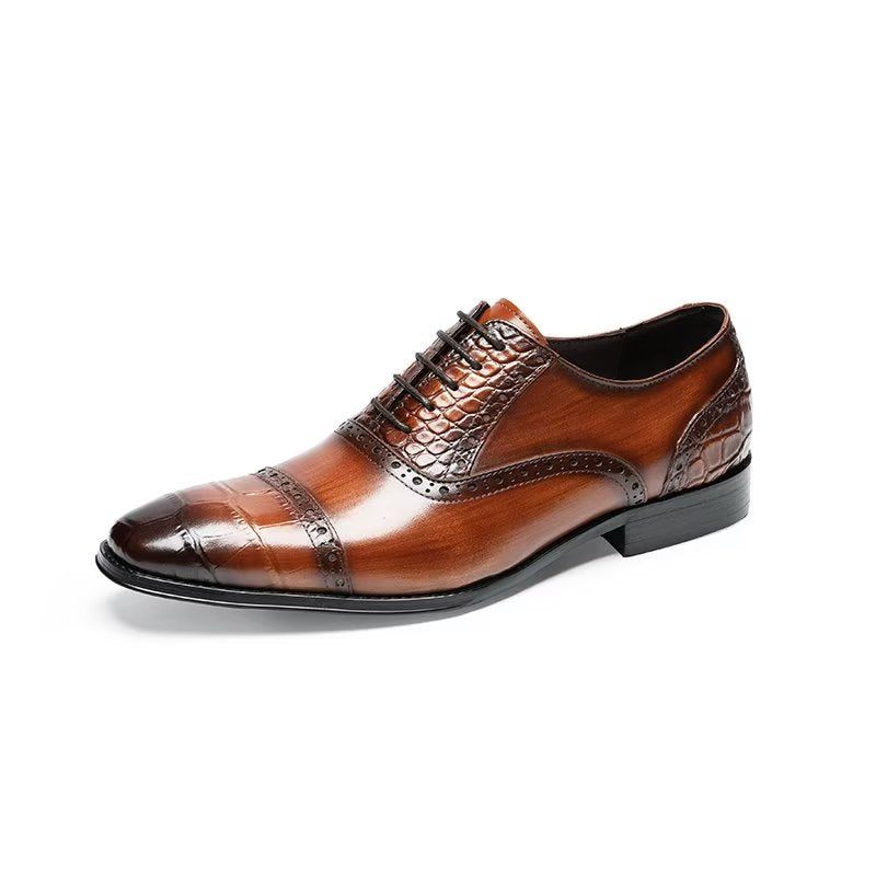 Sapatos Formais Masculinos Opulentos Sociais Croctex Oxford - Café