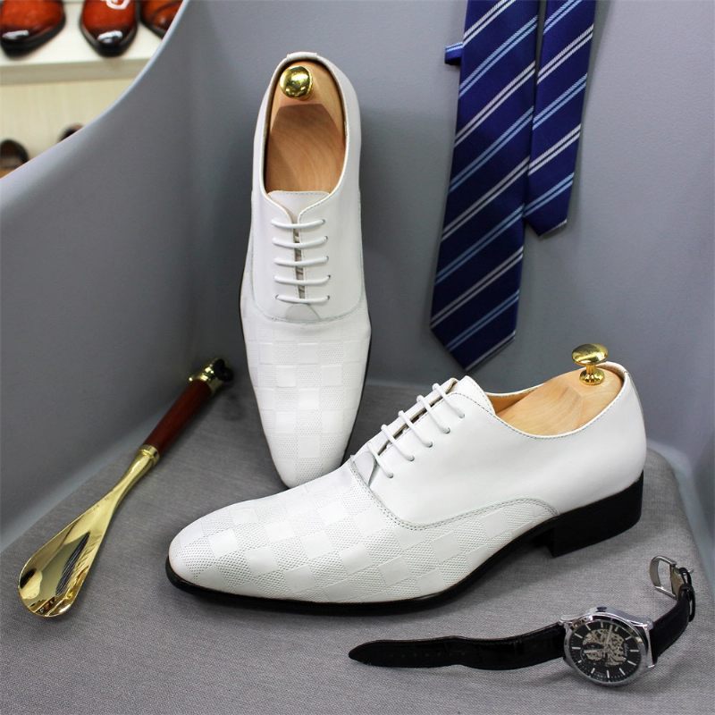 Sapatos Formais Masculinos Oxford - Branco