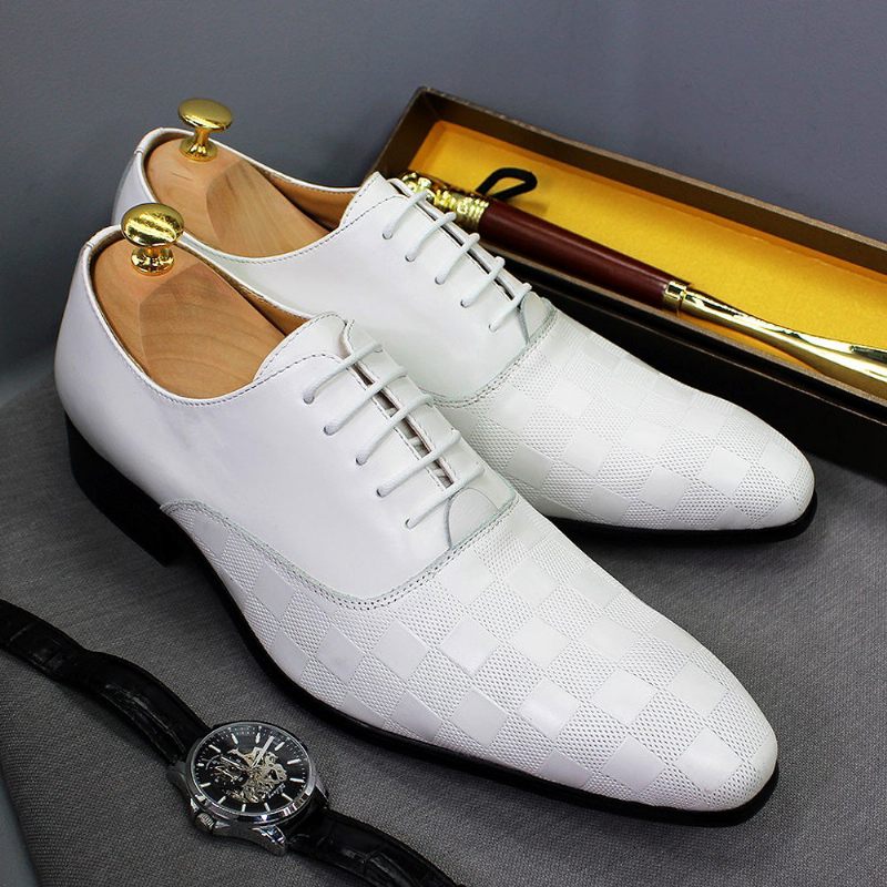 Sapatos Formais Masculinos Oxford - Branco