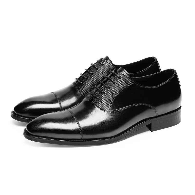 Sapatos Formais Masculinos Oxford Lisos - Preto