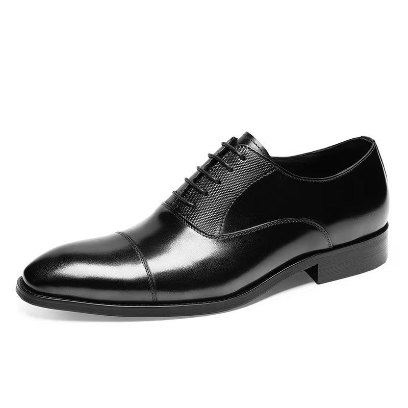 Sapatos Formais Masculinos Oxford Lisos - Preto