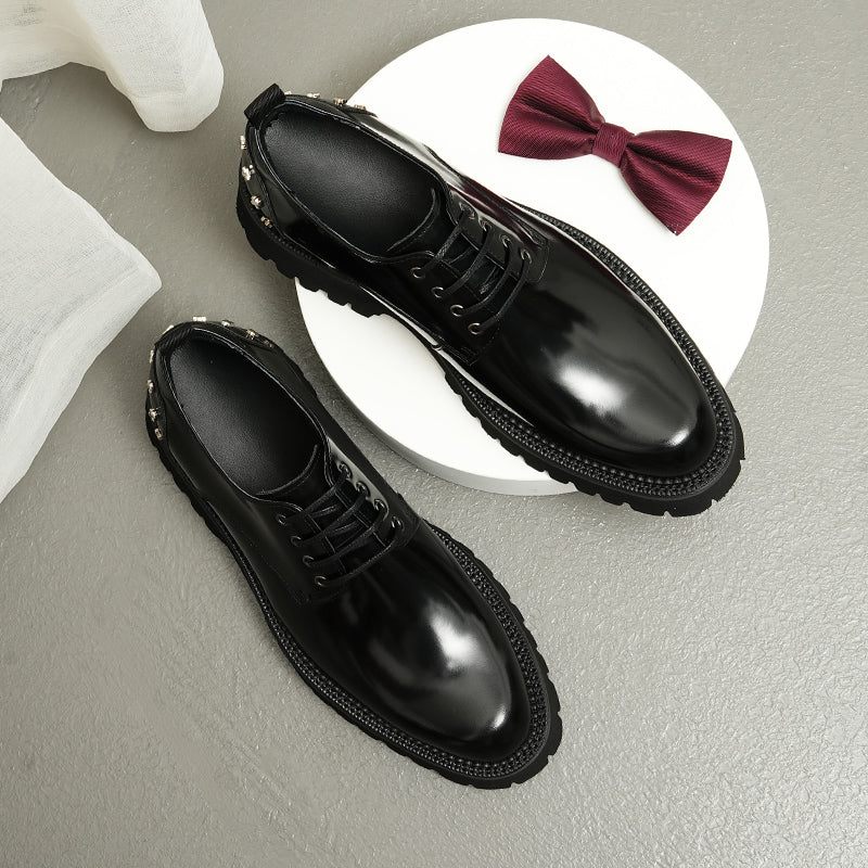 Sapatos Formais Masculinos Oxford Sofisticados - Preto