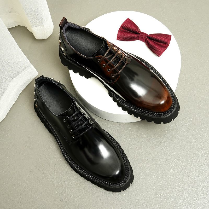 Sapatos Formais Masculinos Oxford Sofisticados - Preto