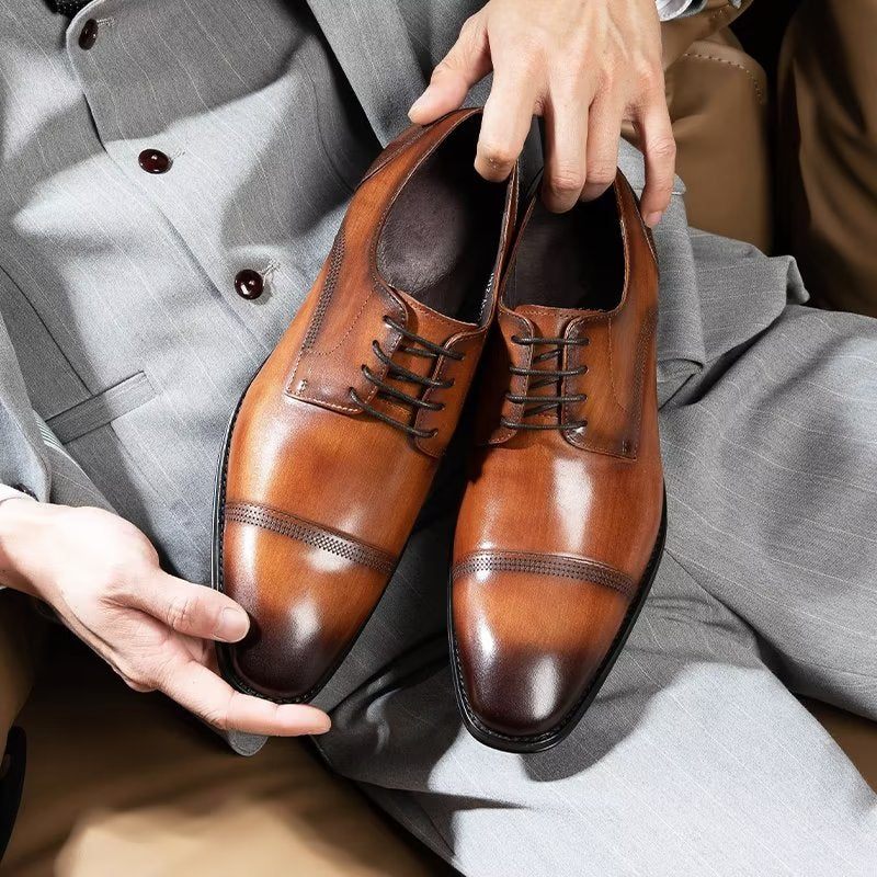 Sapatos Formais Masculinos Para Escritório Sociais - Café