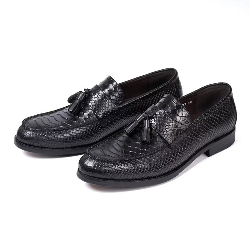 Sapatos Formais Masculinos Polidos Executivos Slip-on - Preto