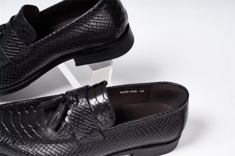 Sapatos Formais Masculinos Polidos Executivos Slip-on - Preto